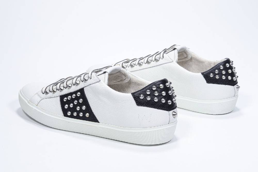 Leather Crown STUDLIGHT | Bianco e nero - BASSE - Donna Presa