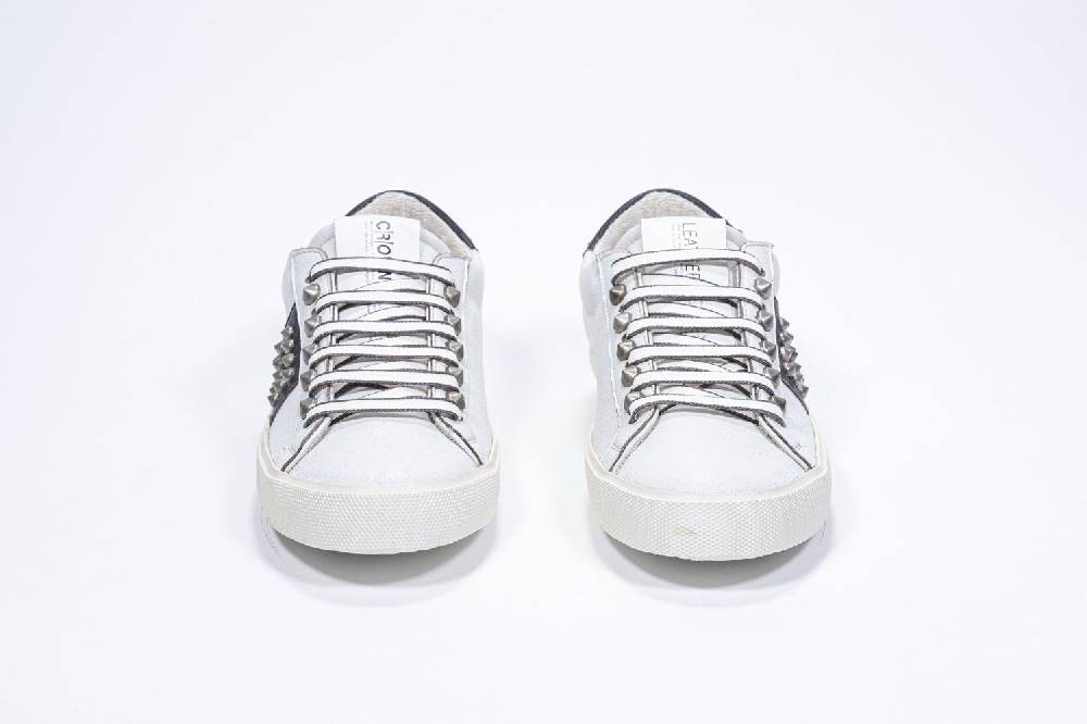 Leather Crown STUDLIGHT | Bianco e nero - BASSE - Donna Sconto