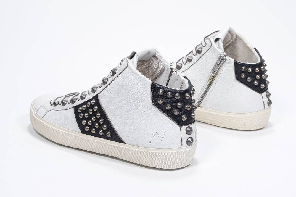Leather Crown STUDBORN | Vintage Bianche & Nere - Alte - Donna Vendita Economica