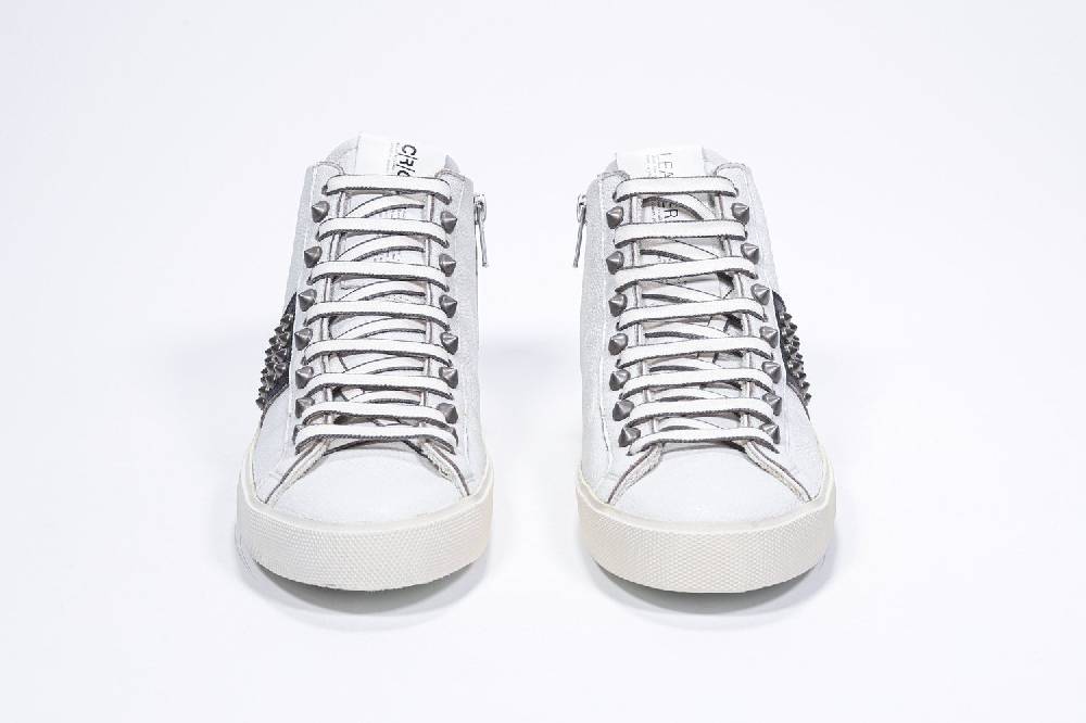 Leather Crown STUDBORN | Vintage Bianche & Nere - Alte - Donna Vendita Economica