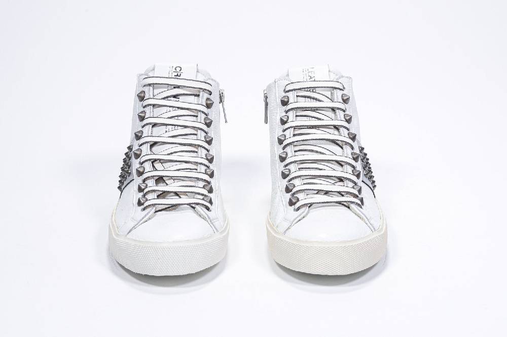 Leather Crown STUDBORN | Argento & Bianche - Alte - Donna Negozio