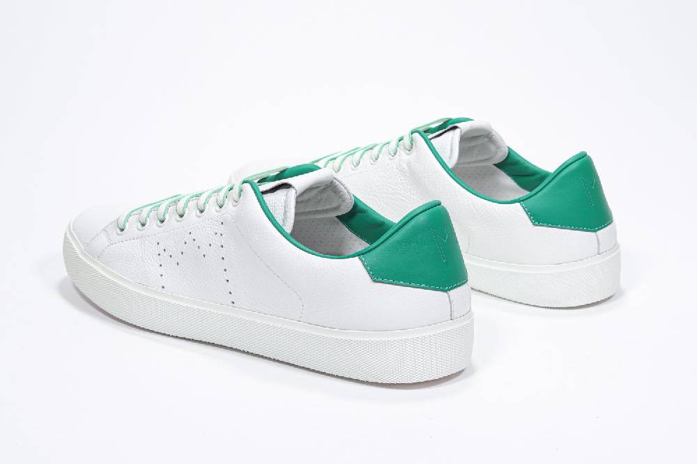 Leather Crown LC06 | Verdi & Bianche - Basse - Uomo In Linea