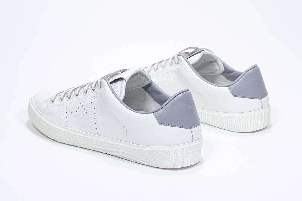 Leather Crown LC06 | Grigio Chiaro & Bianche - Basse - Uomo Nuovo