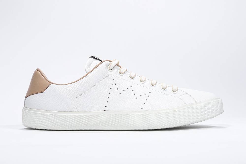 Leather Crown LC06 | Cuoio & Bianche - Basse - Uomo Qualità