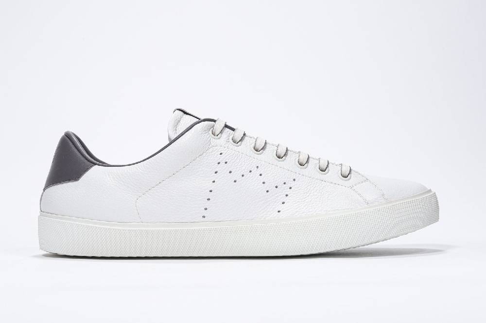 Leather Crown LC06 | Grigio & Bianche - Basse - Uomo Promozione