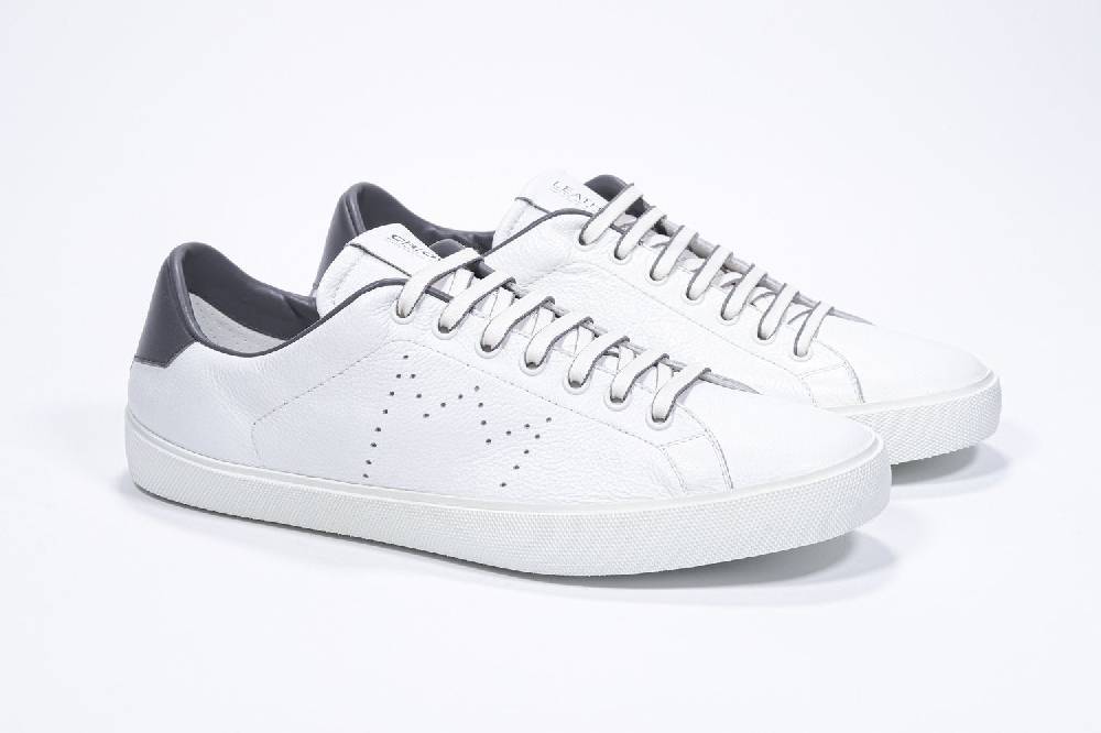 Leather Crown LC06 | Grigio & Bianche - Basse - Uomo Promozione