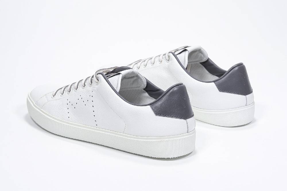 Leather Crown LC06 | Grigio & Bianche - Basse - Uomo Promozione