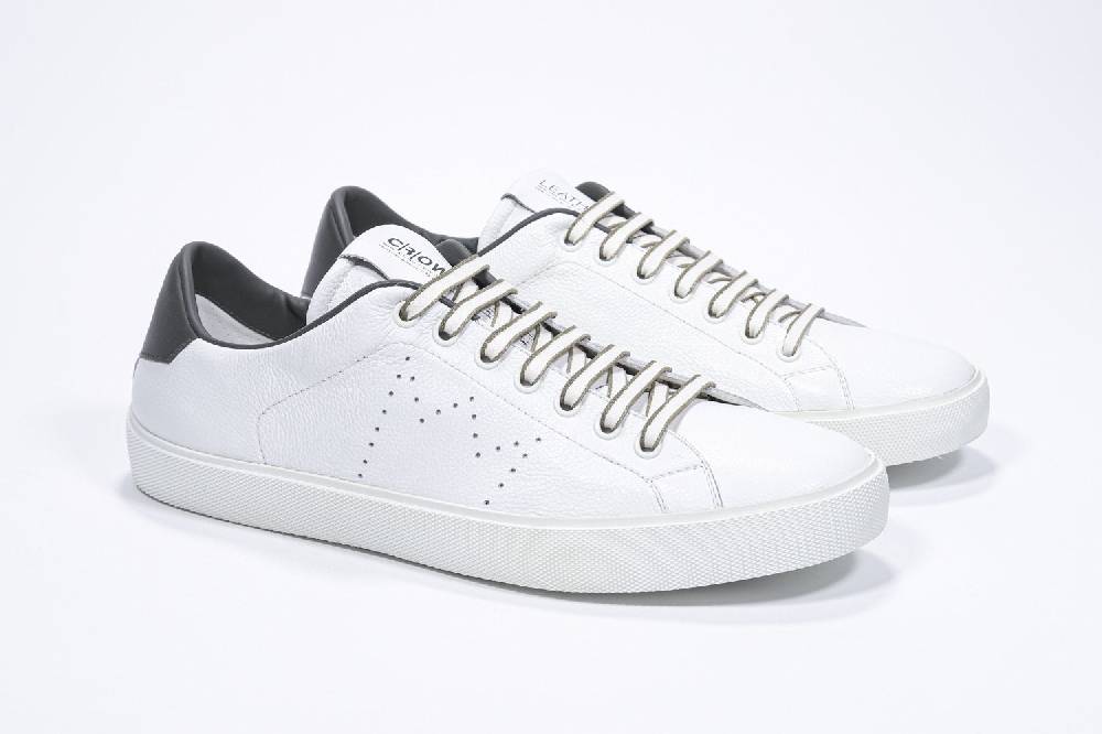 Leather Crown LC06 | Verde Militare & Bianche - Basse - Uomo Spedizione Gratuita