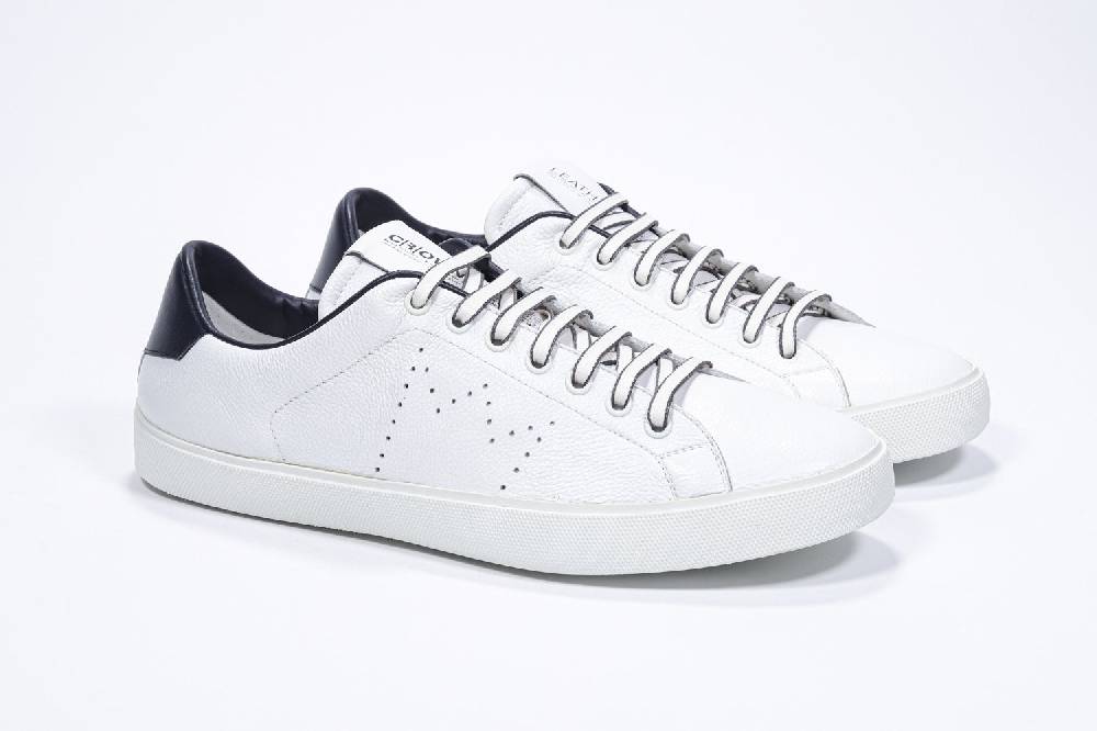 Leather Crown LC06 | Navy & Bianche - Basse - Uomo Pezzi Unici