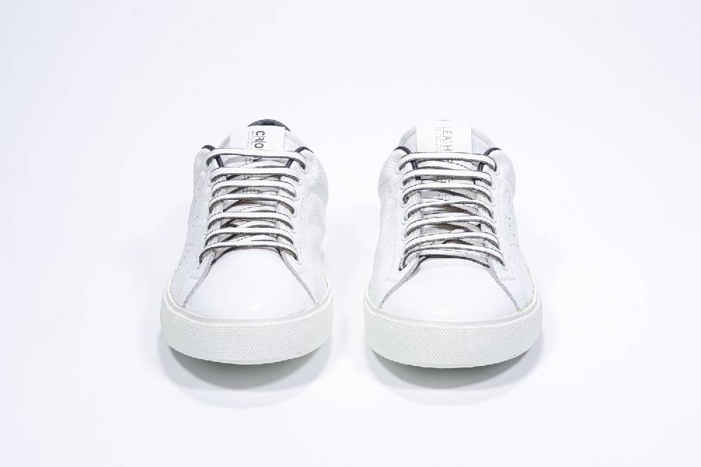 Leather Crown LC06 | Navy & Bianche - Basse - Uomo Pezzi Unici