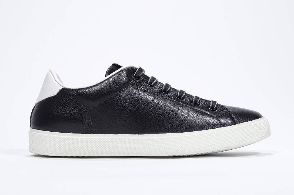 Leather Crown LC06 | Bianche & Nere - Basse - Uomo Qualità Garantita
