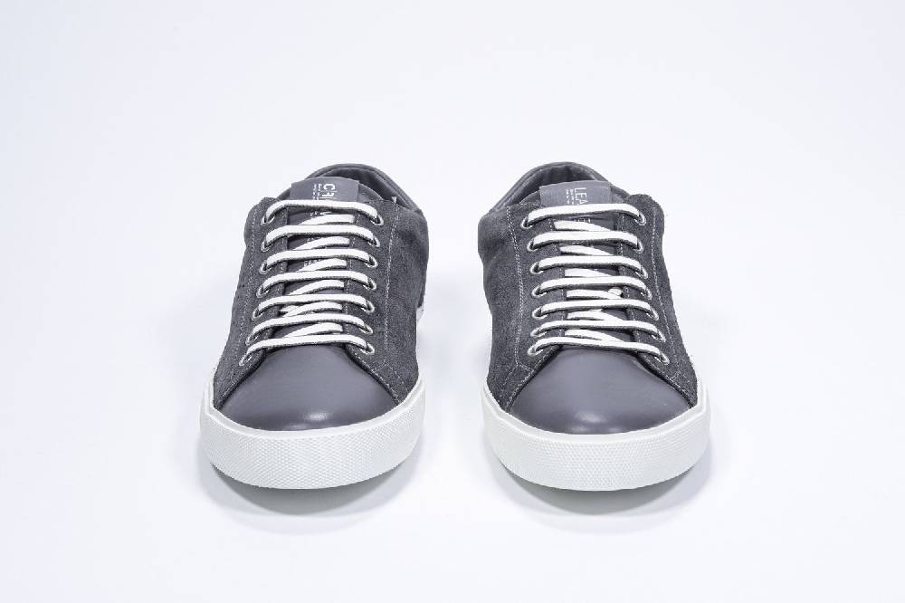 Leather Crown PURE | Grigio scuro - Basse - Uomo Affare Del Giorno
