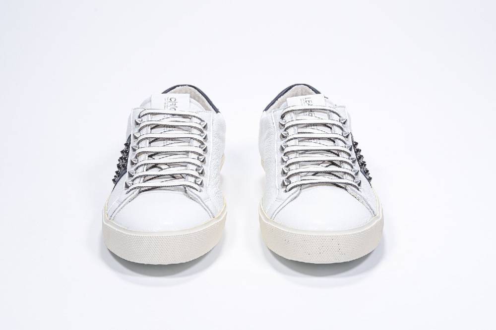 Leather Crown STUDLIGHT | Bianco e nero - BASSE - Uomo Sconto