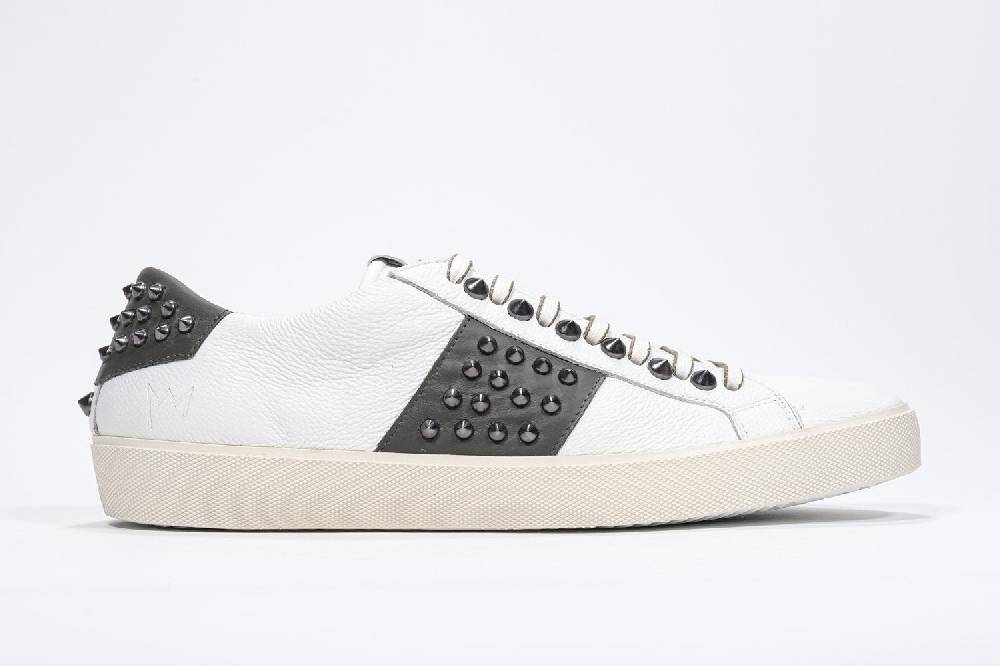 Leather Crown STUDLIGHT | Bianco e verde - BASSE - Uomo Economico