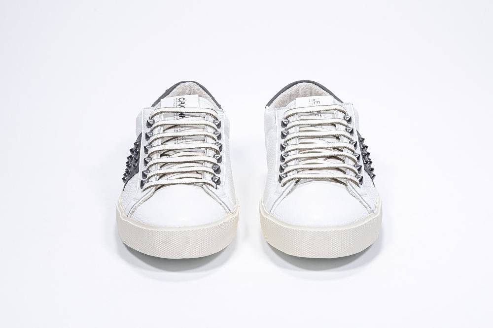 Leather Crown STUDLIGHT | Bianco e verde - BASSE - Uomo Economico