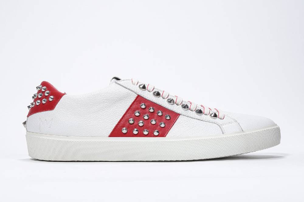 Leather Crown STUDLIGHT | Rosso e bianco - BASSE - Uomo Outlet