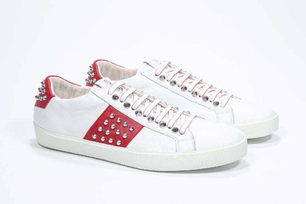 Leather Crown STUDLIGHT | Rosso e bianco - BASSE - Uomo Outlet
