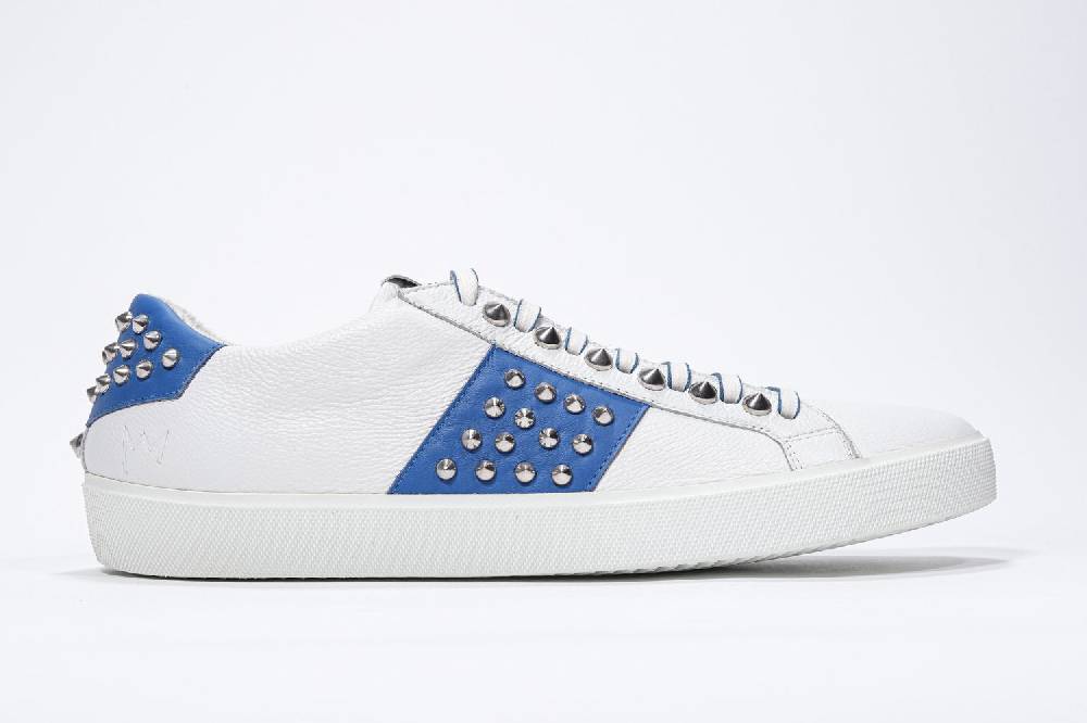 Leather Crown STUDLIGHT | Bianco e blu - BASSE - Uomo In Vendita
