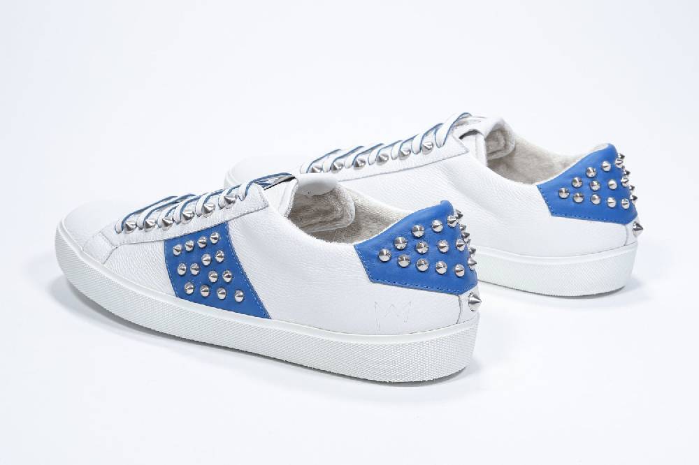 Leather Crown STUDLIGHT | Bianco e blu - BASSE - Uomo In Vendita