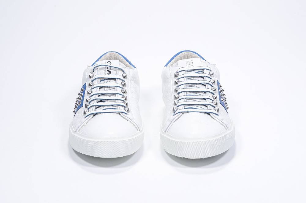 Leather Crown STUDLIGHT | Bianco e blu - BASSE - Uomo In Vendita