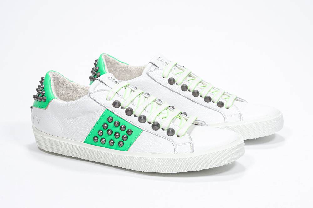 Leather Crown STUDLIGHT | Verde neon - BASSE - Uomo Offerte