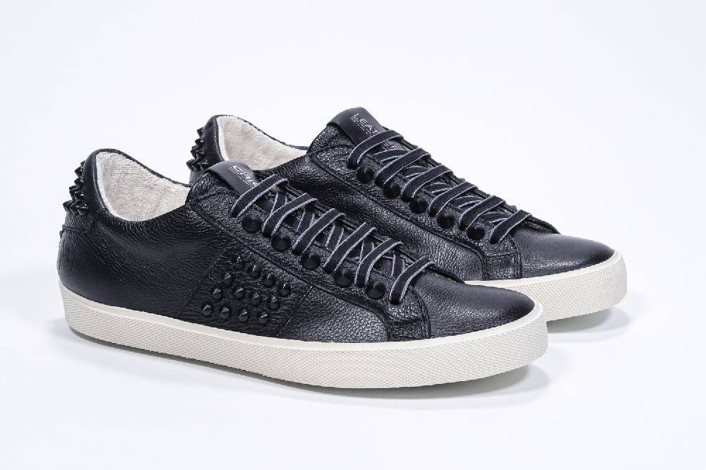 Leather Crown STUDLIGHT | Tutto nero - BASSE - Uomo Vendite Flash