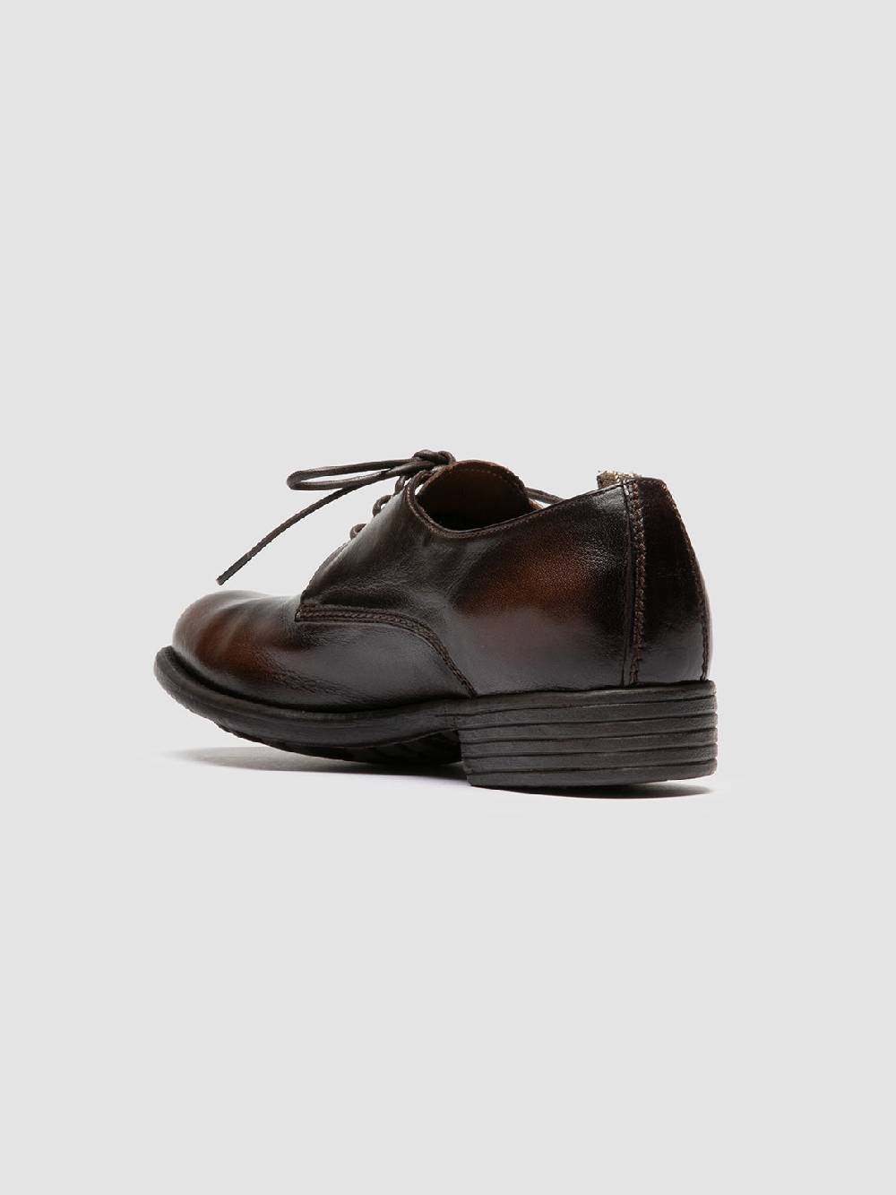 Officine Creative CALIXTE 068 Derby in Pelle Marrone Saldi Di Fabbrica