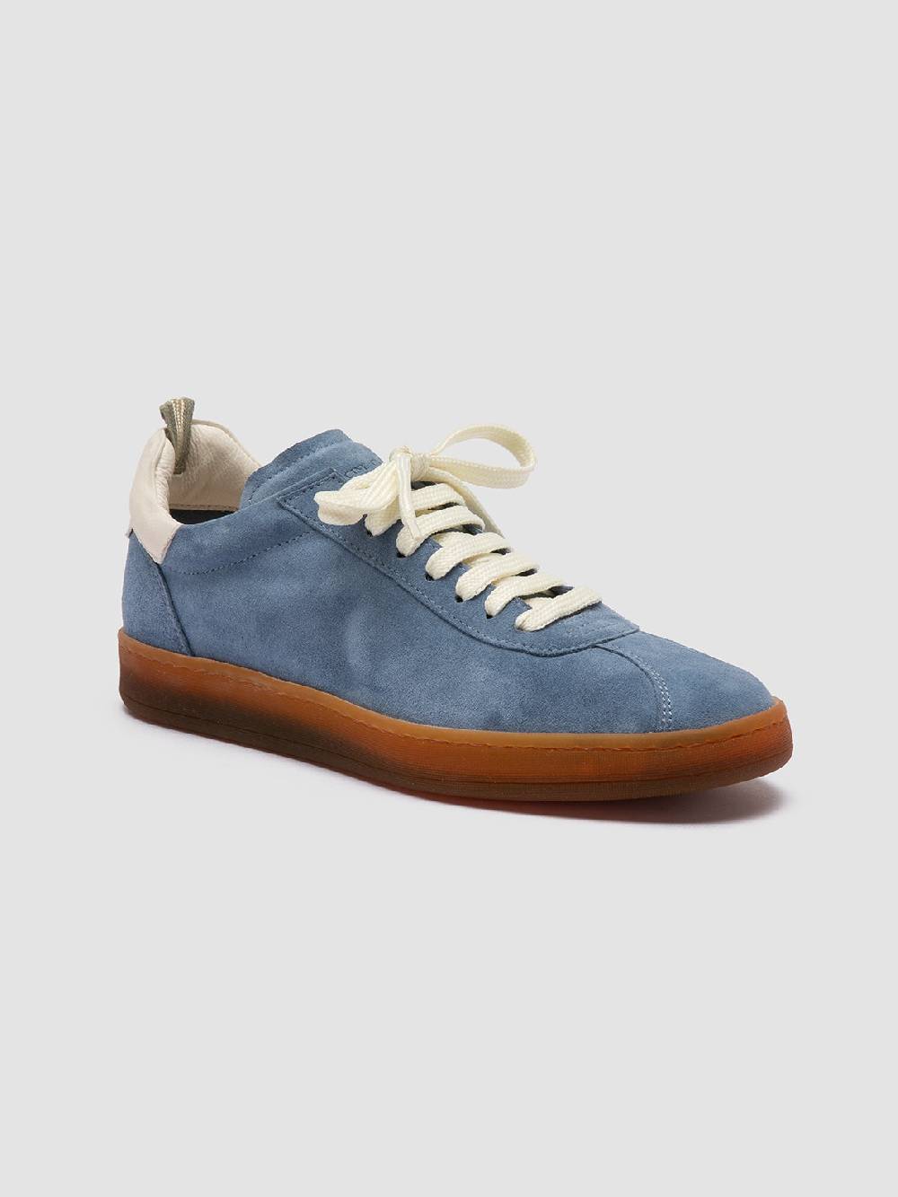 Officine Creative DESTINY 101 Sneakers Basse in Pelle e Camoscio Blu Negozio