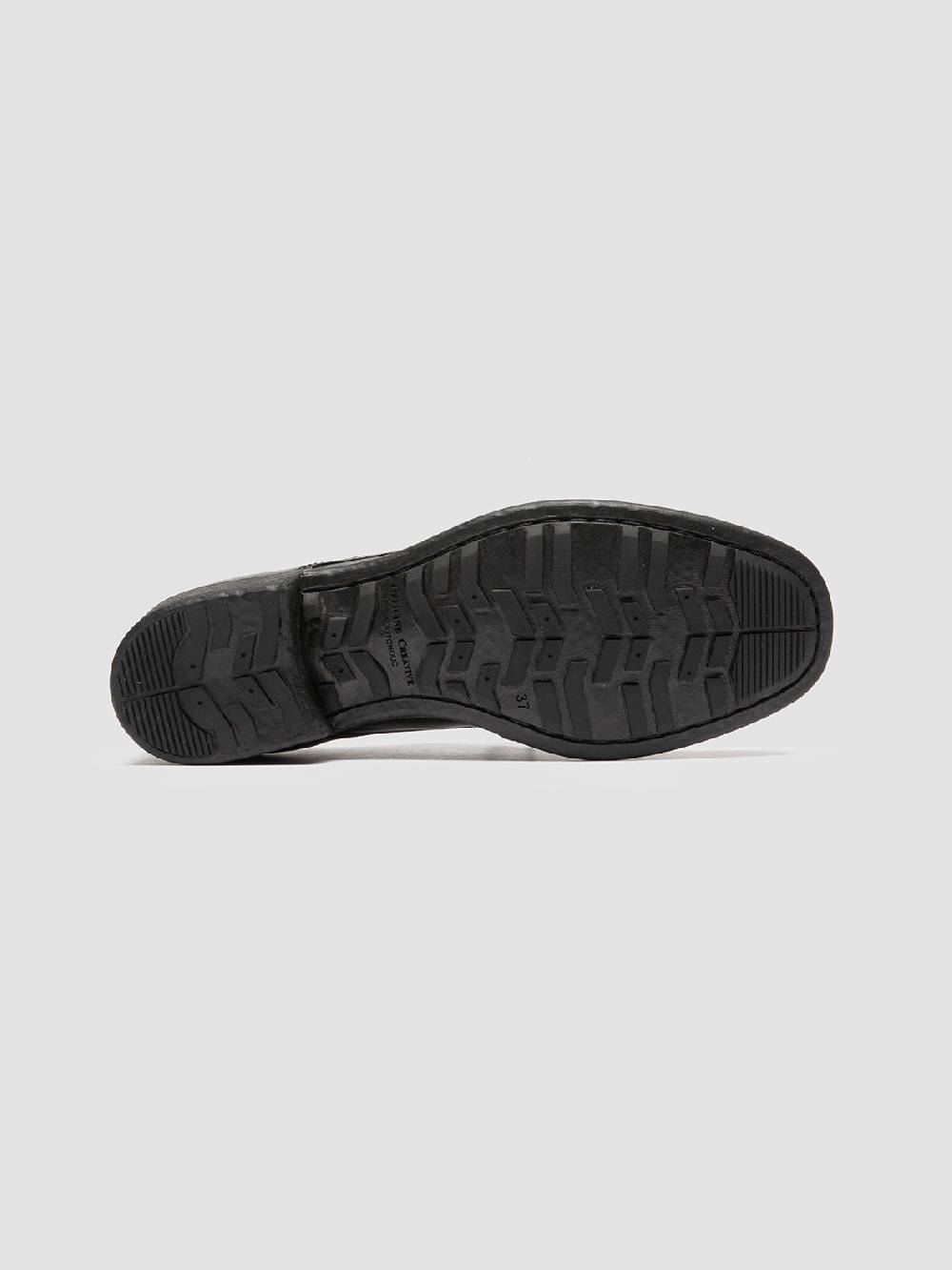 Officine Creative CALIXTE 068 Derby in Pelle Nera Moda