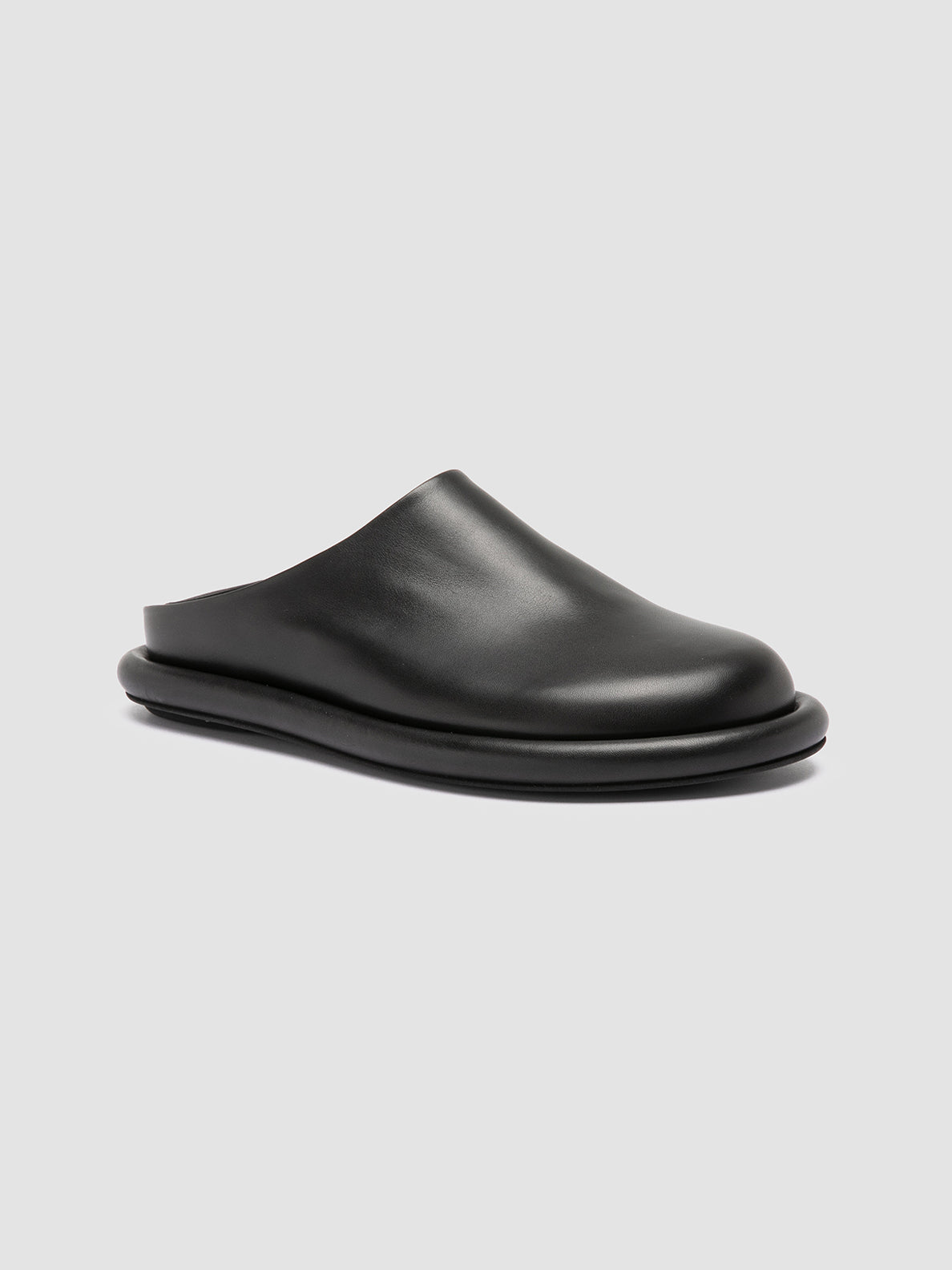 Officine Creative ESTENS 107 Sandali Sabot in Pelle Nera Italy