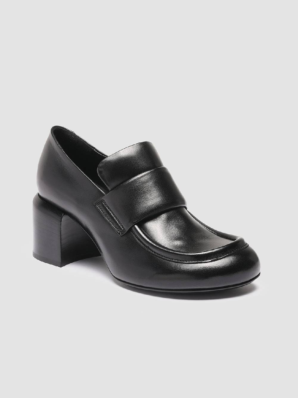 Officine Creative ETHEL 001 Mocassini Penny in Pelle Nera Italia