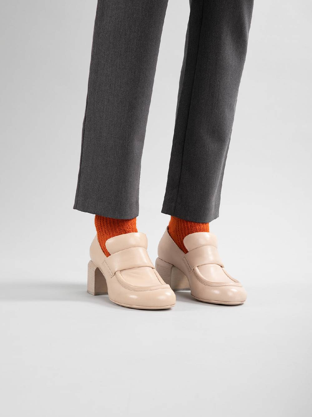 Officine Creative ETHEL 001 Mocassini Penny in Pelle Nera Italia