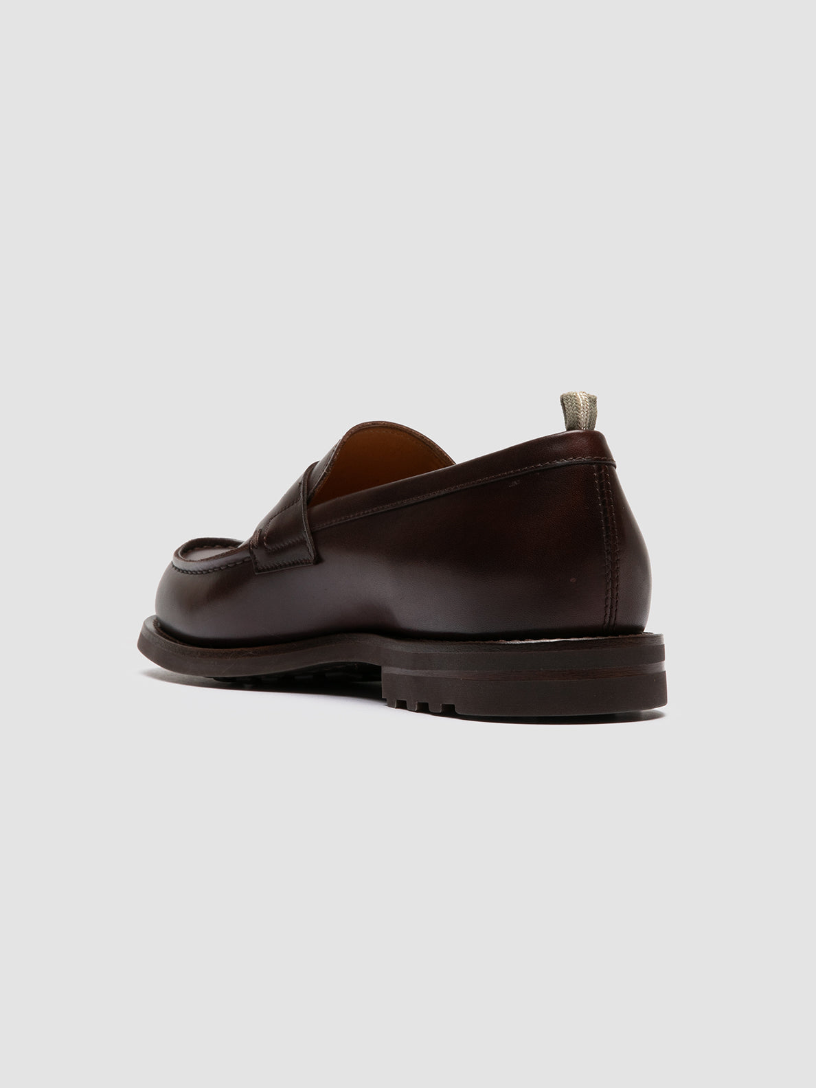 Officine Creative BELMONDO 006 Mocassini Penny in Pelle Scamosciata Marrone Qualità