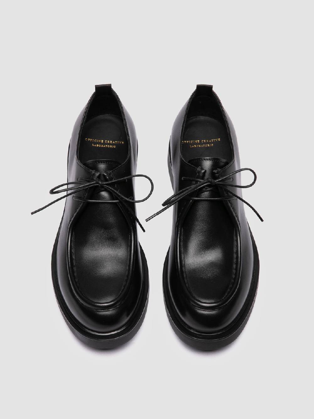 Officine Creative ENGINEER 002 Derby in Pelle Nera Promozione