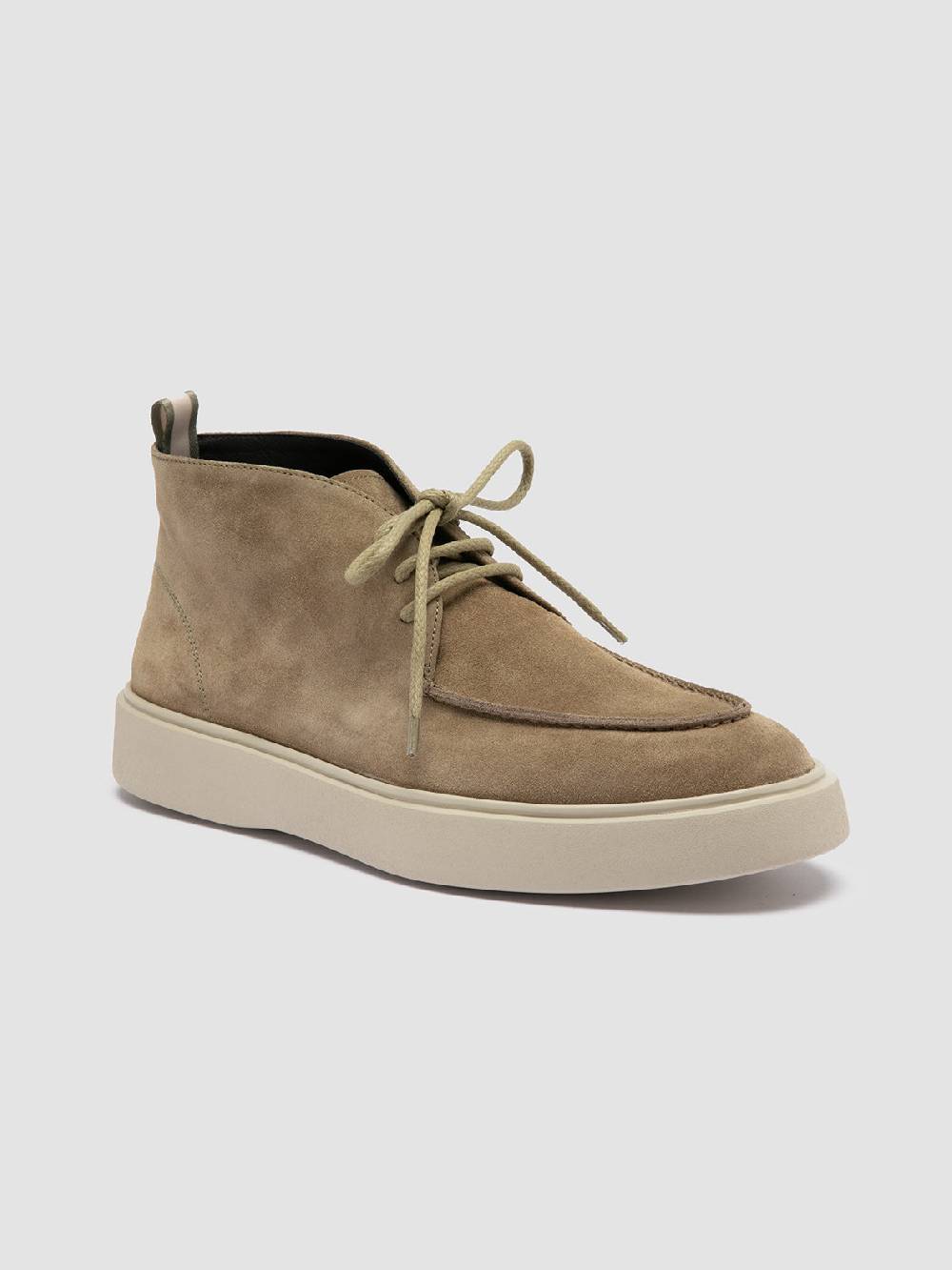 Officine Creative FRAME 002 Stivali Chukka in Pelle Scamosciata Tortora Consegna Veloce
