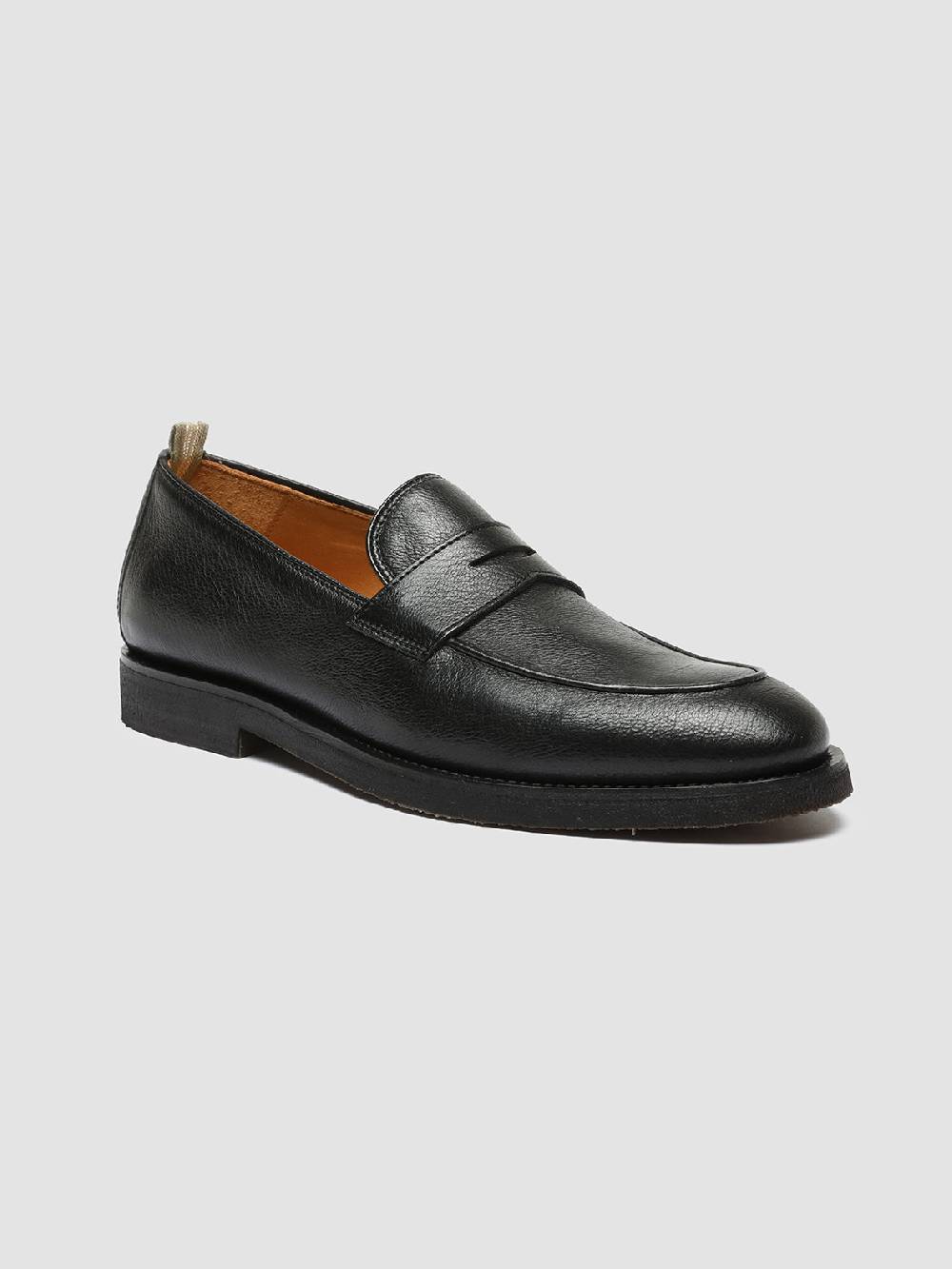 Officine Creative OPERA FLEXI 101 Mocassini Penny in Pelle Nera Shopping Online