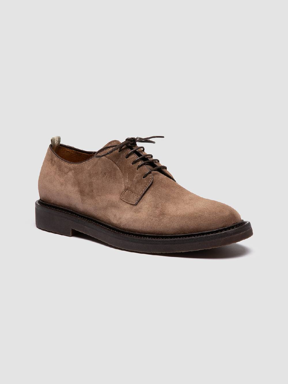Officine Creative HOPKINS FLEXI 201 Derby in Pelle Scamosciata Tortora Prezzo basso