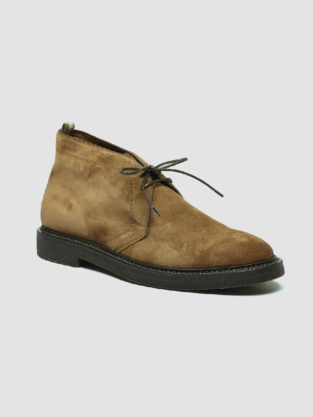 Officine Creative HOPKINS FLEXI 202 Stivali Chukka in Camoscio Marrone Presa