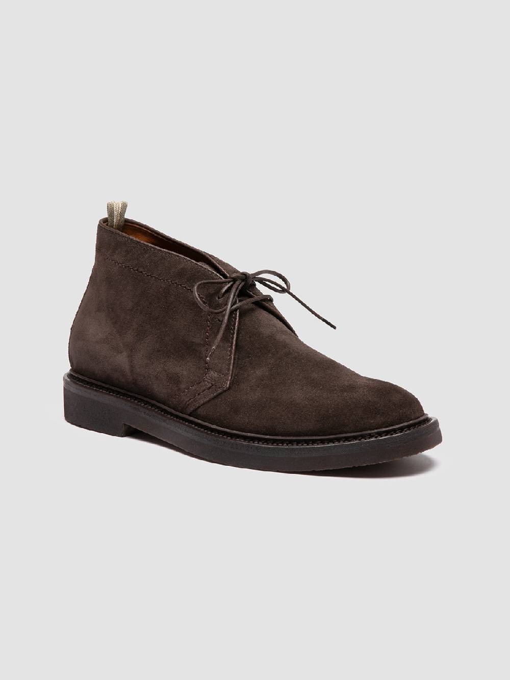 Officine Creative HOPKINS FLEXI 202 Stivali Chukka in Pelle Scamosciata Marrone Sconto