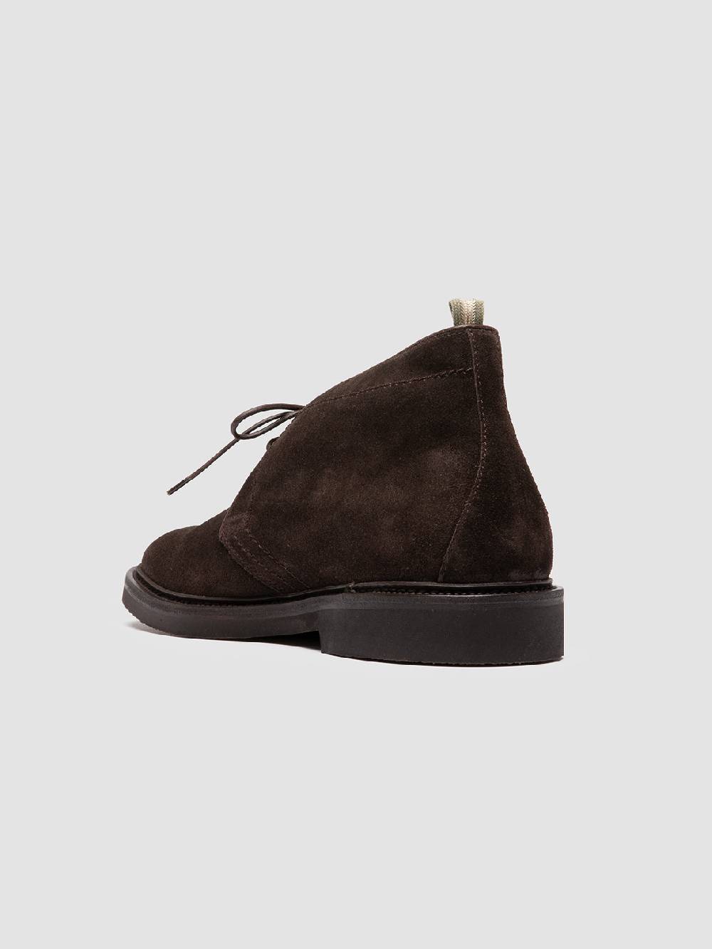 Officine Creative HOPKINS FLEXI 202 Stivali Chukka in Pelle Scamosciata Marrone Sconto