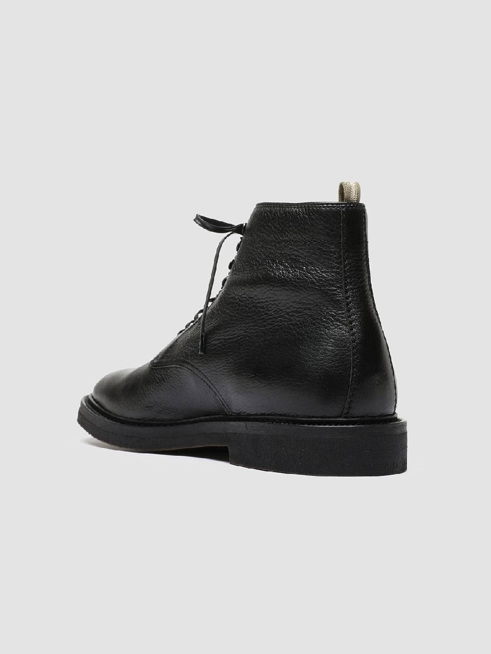 Officine Creative HOPKINS FLEXI 203 Stivaletti Stringati in Pelle Nera Offerta