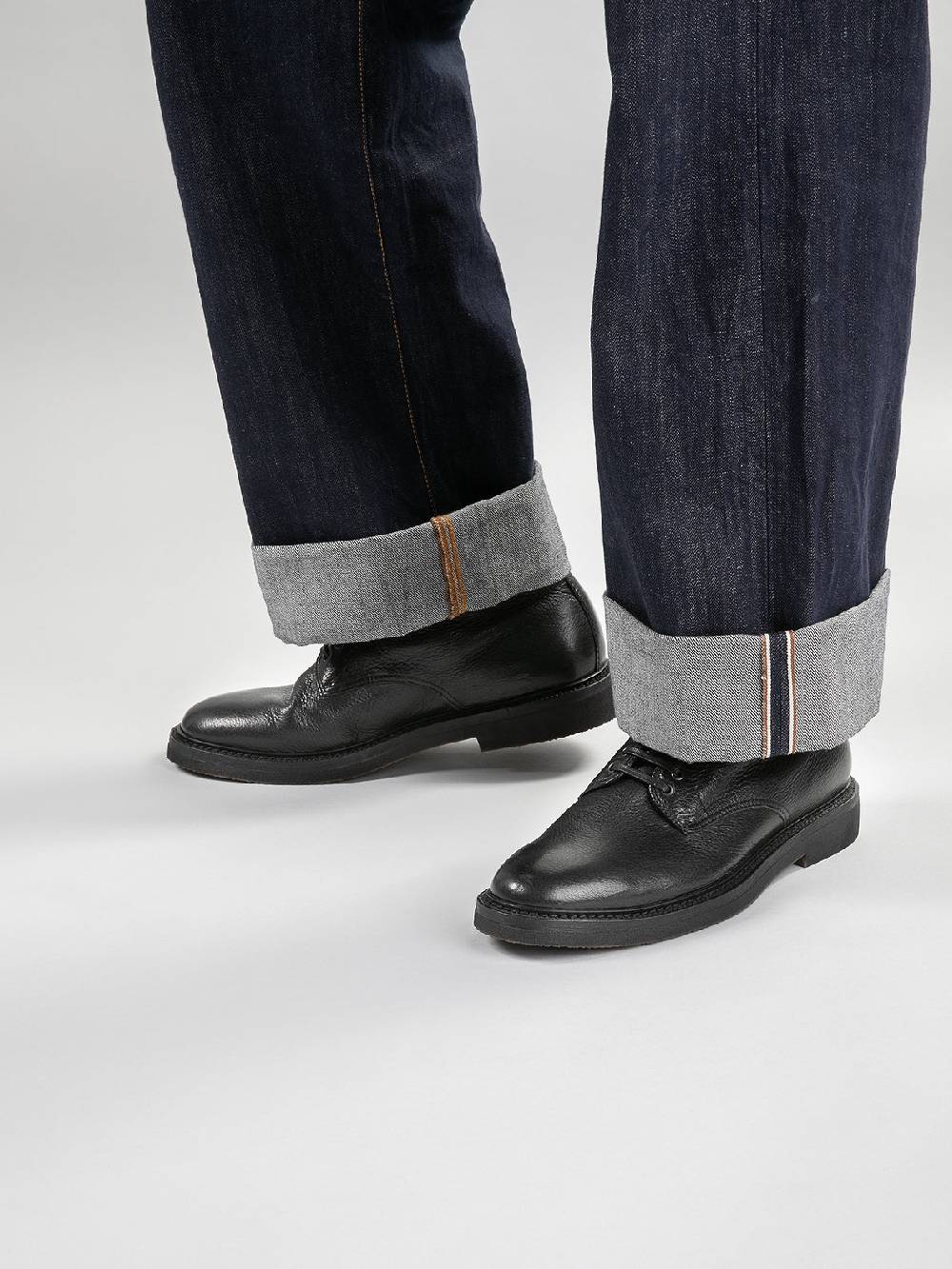 Officine Creative HOPKINS FLEXI 203 Stivaletti Stringati in Pelle Nera Offerta