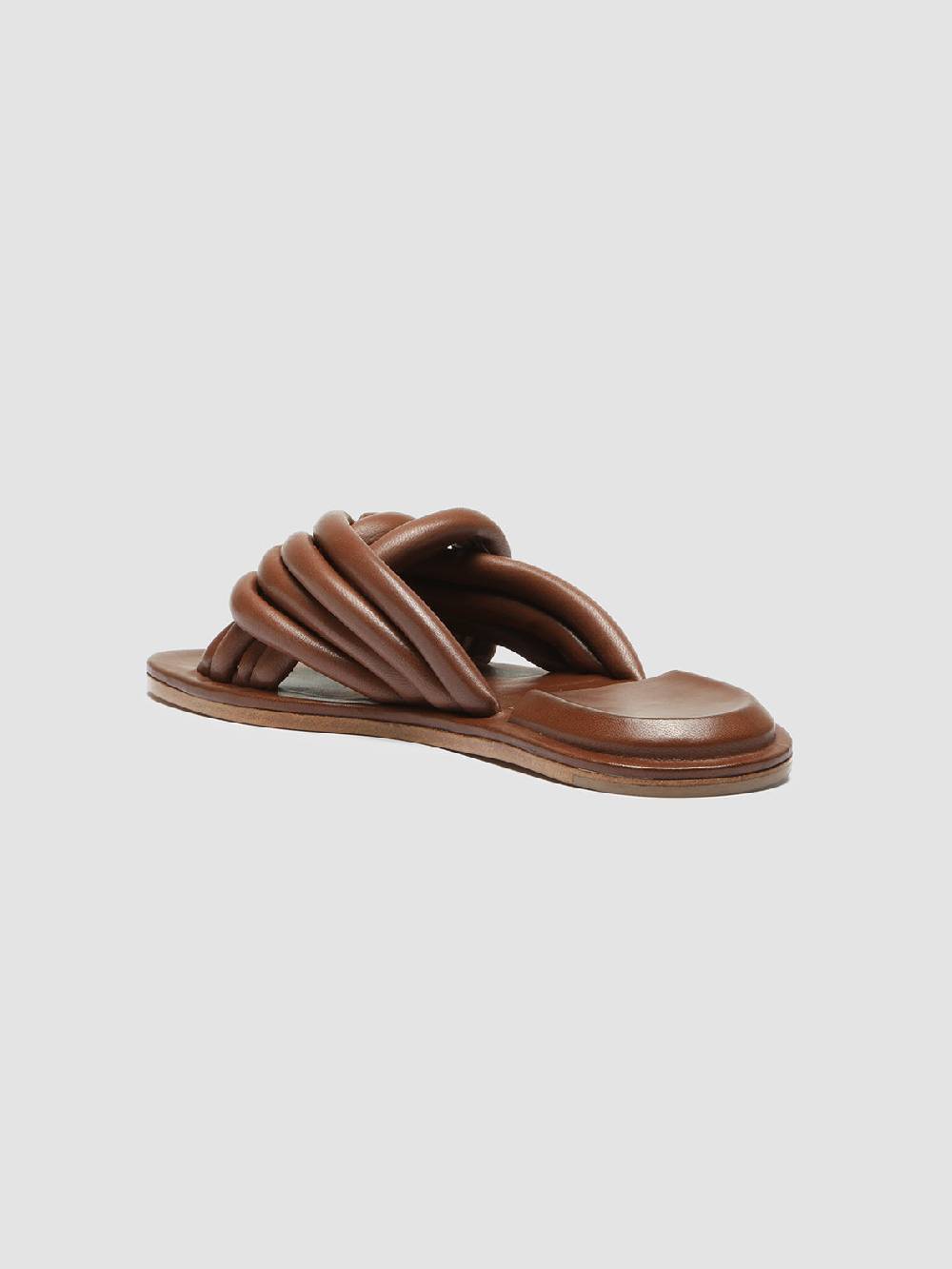 Officine Creative CYBILLE 004 Sandali in Pelle Marrone Outlet