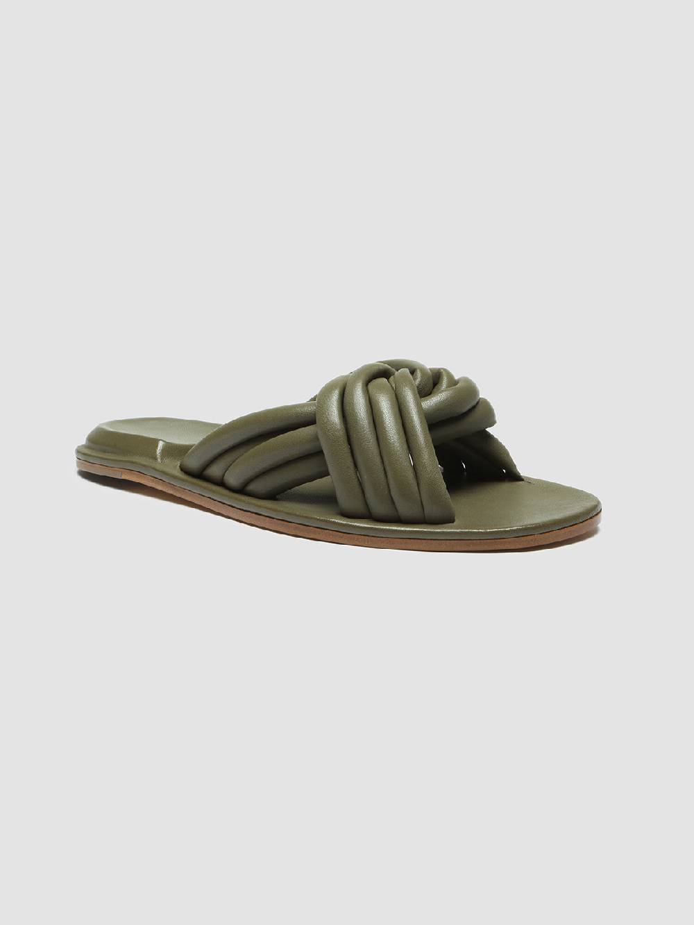 Officine Creative CYBILLE 004 Slide in Pelle Verde In Vendita