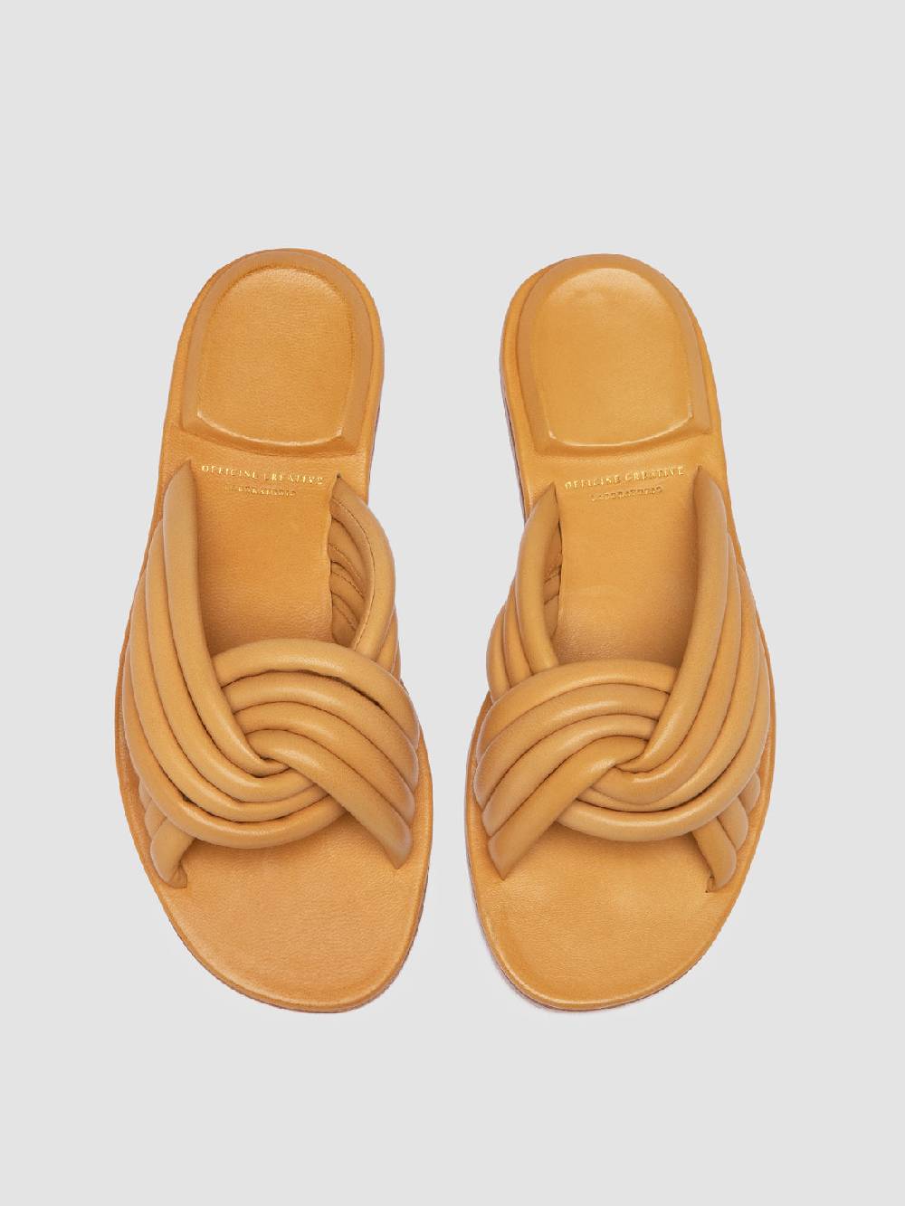 Officine Creative CYBILLE 004 Sandali in Pelle Gialla Offerte