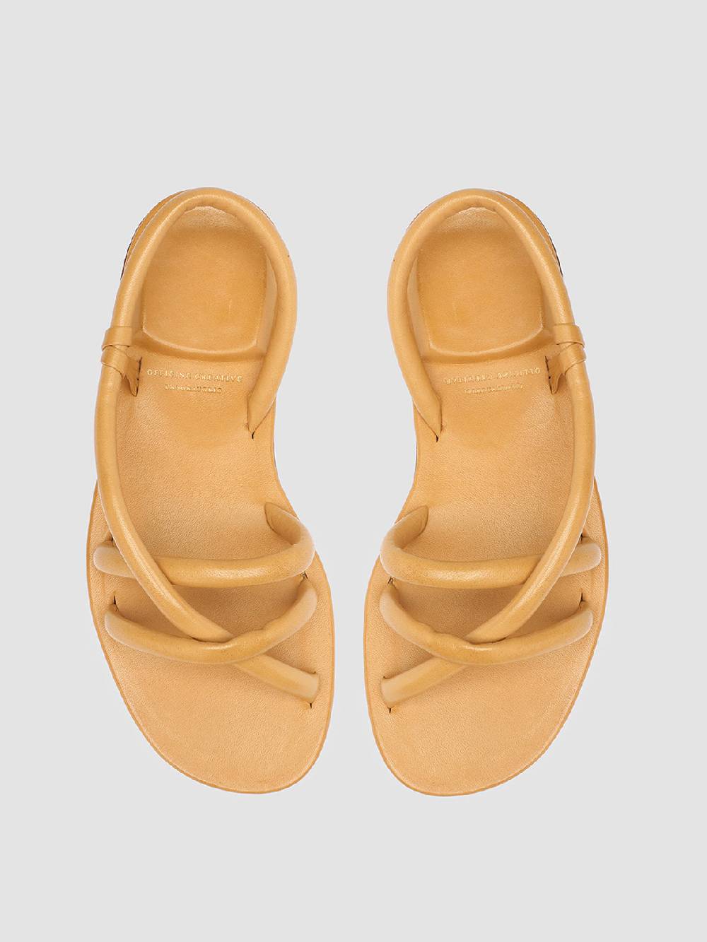 Officine Creative CYBILLE 003 Sandali in Pelle gialla Vendite Flash