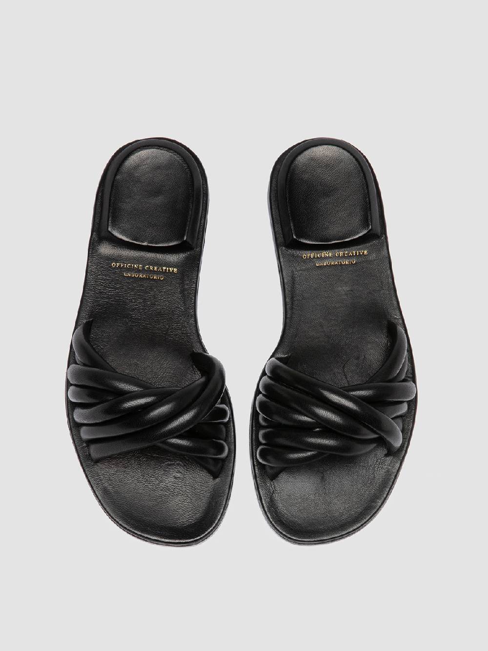 Officine Creative CYBILLE 006 Sandali in Pelle Nera Negozio