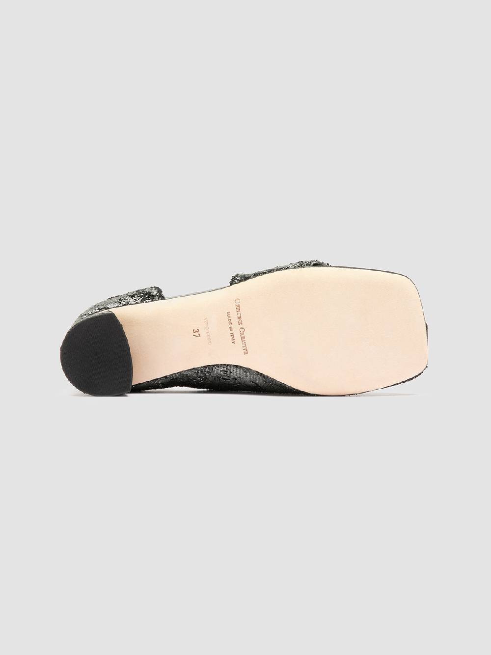 Officine Creative TESSA 009 Silver Leather Mule Sandals In Saldo