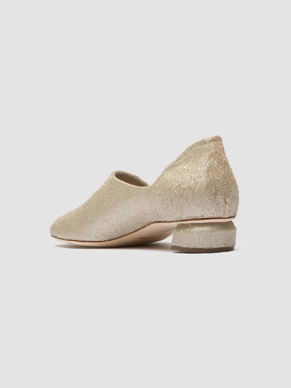 Officine Creative TESSA 009 Gold Leather Mule Sandals Nuova