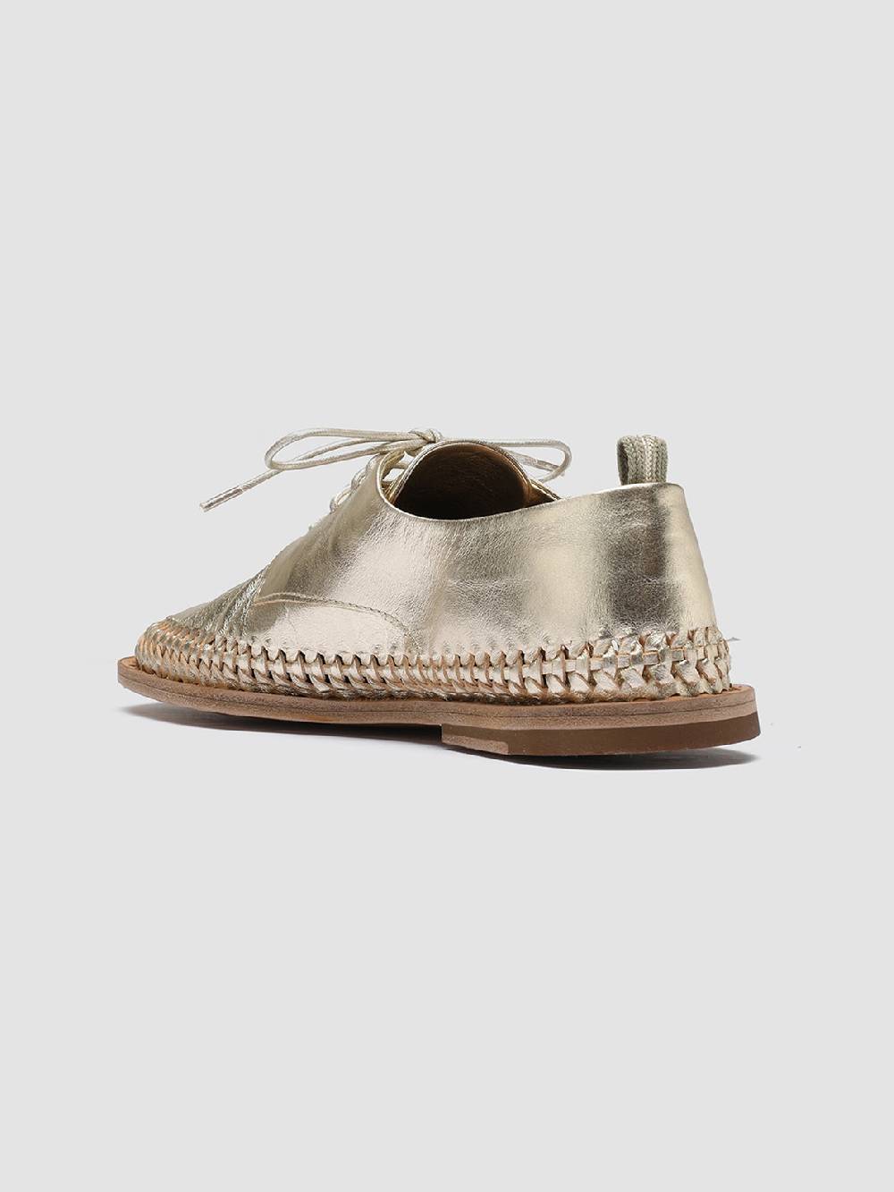 Officine Creative MABELLE 001 Derby in Pelle Argento Moda